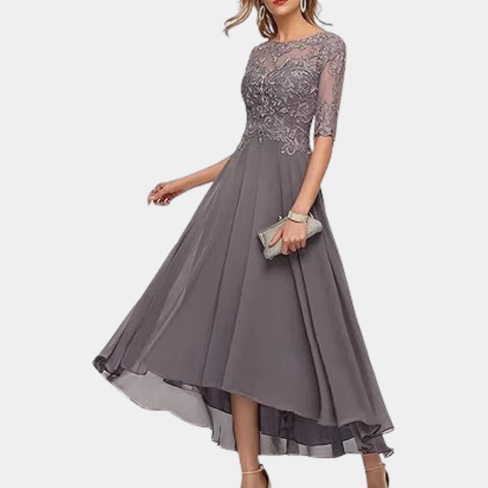 Celeste – Enkellange Chiffon Jurk Voor Dames