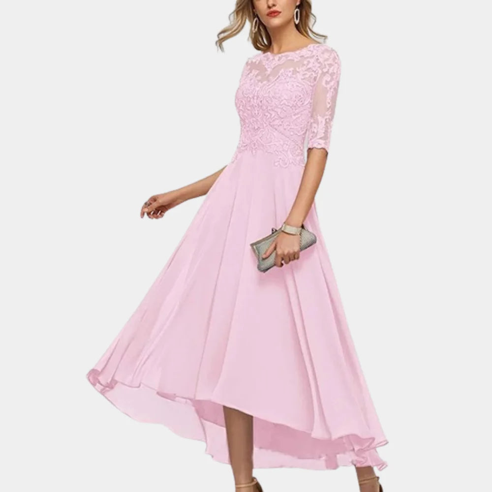 Celeste – Enkellange Chiffon Jurk Voor Dames