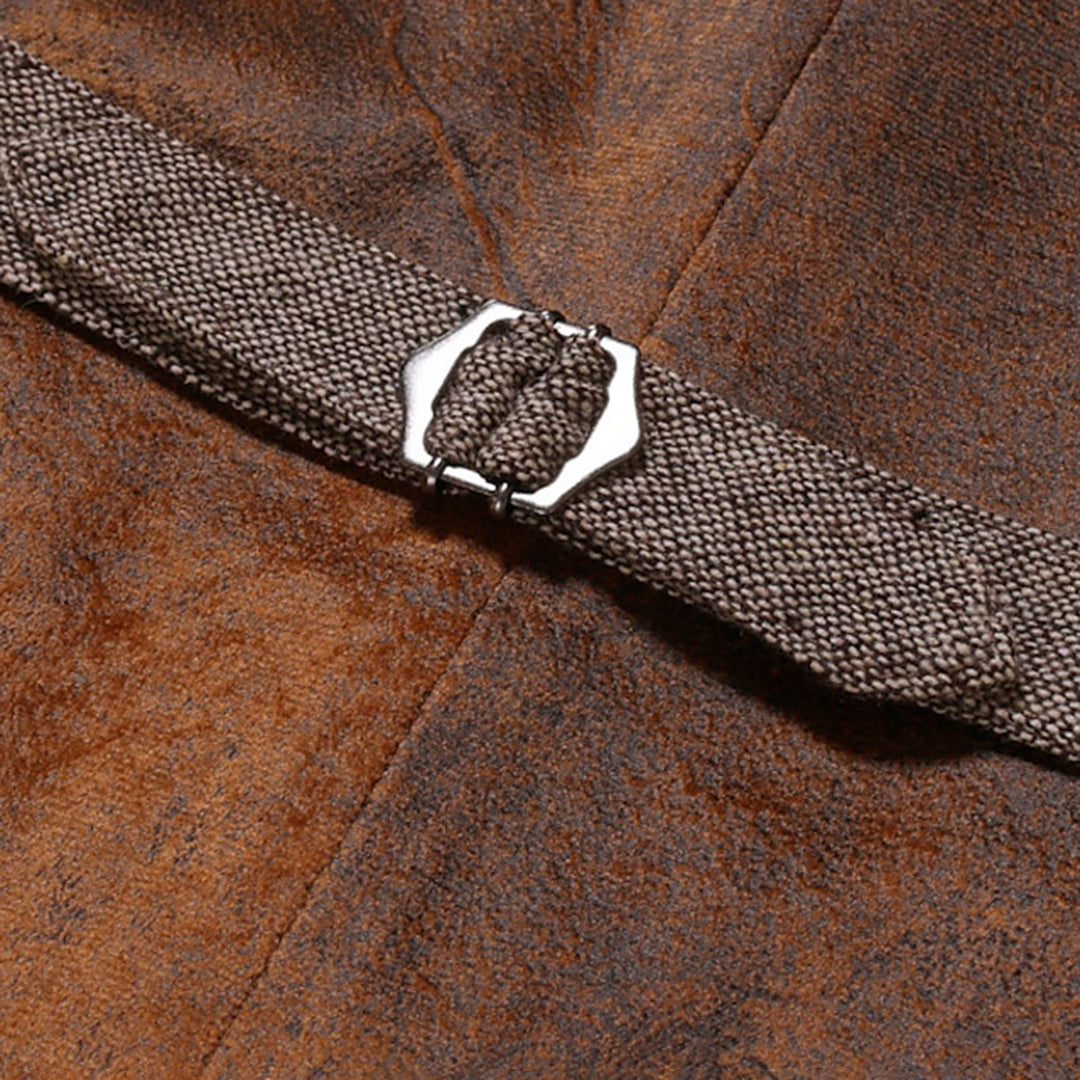 Bruin gilet voor heren