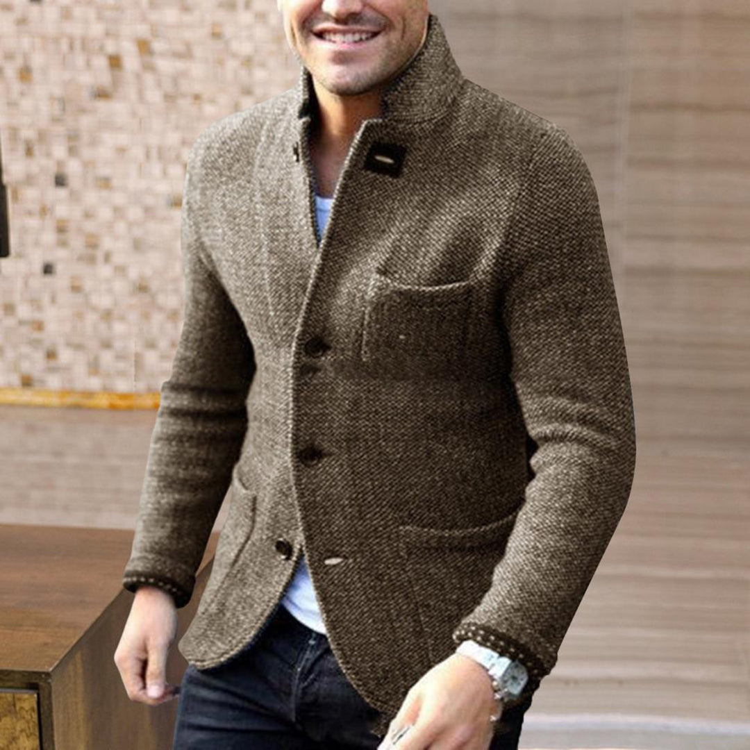 Gebreide blazer voor heren