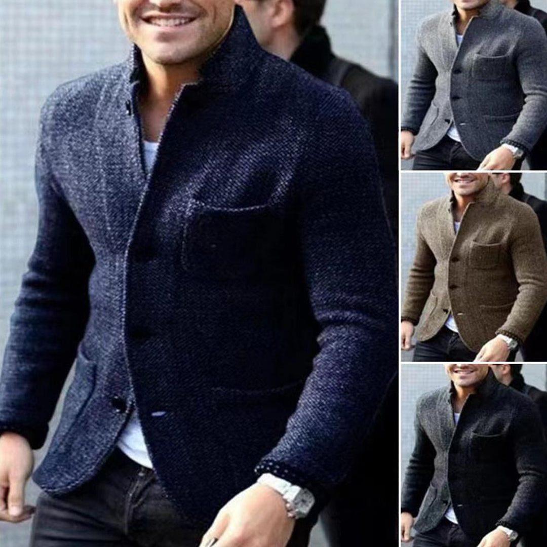 Gebreide blazer voor heren