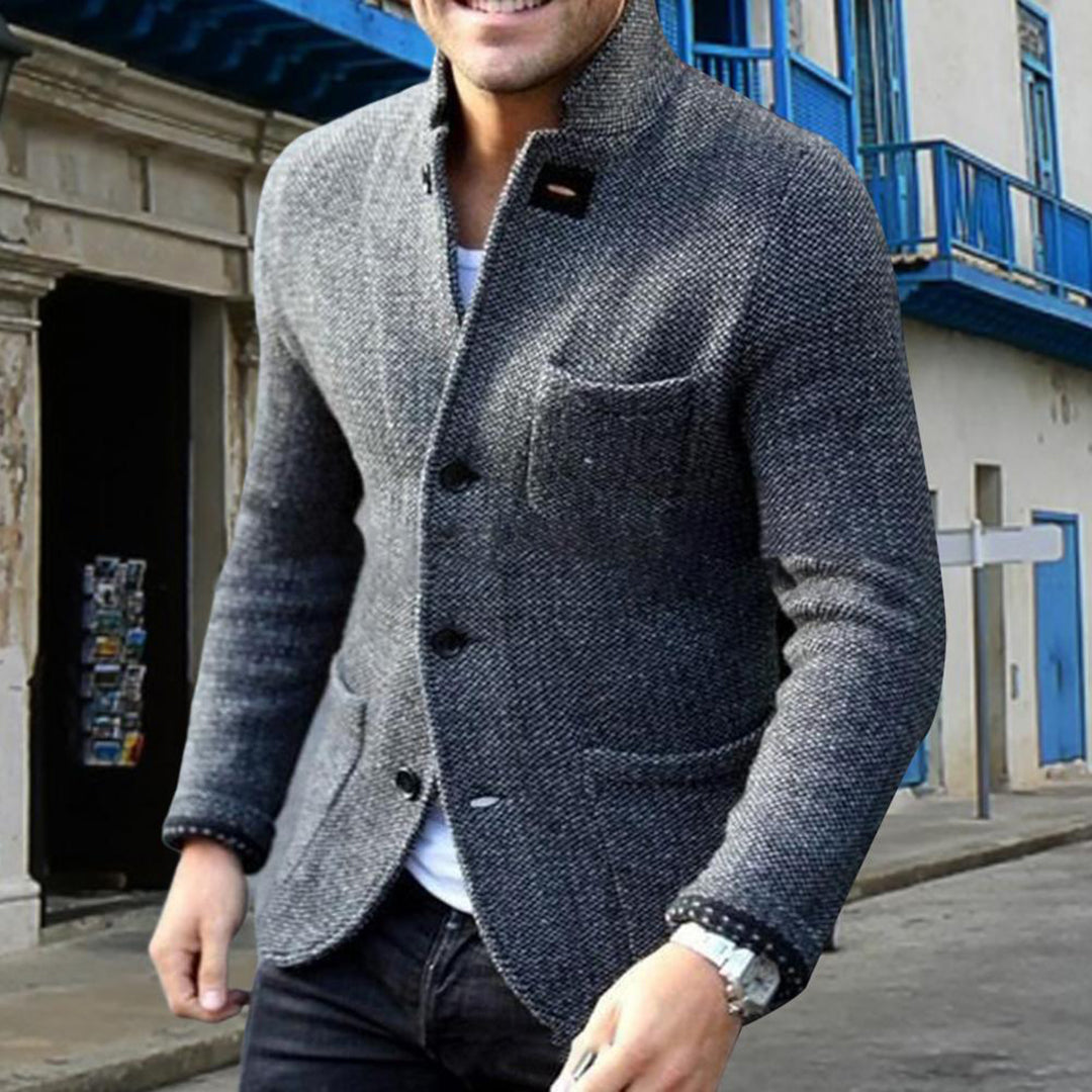 Gebreide blazer voor heren