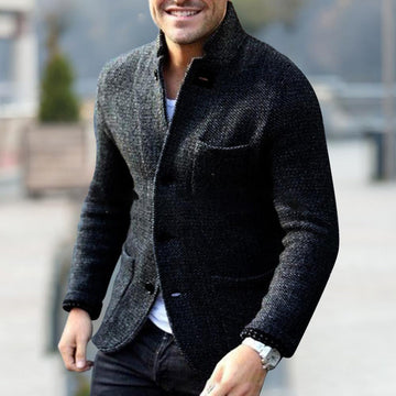 Gebreide blazer voor heren