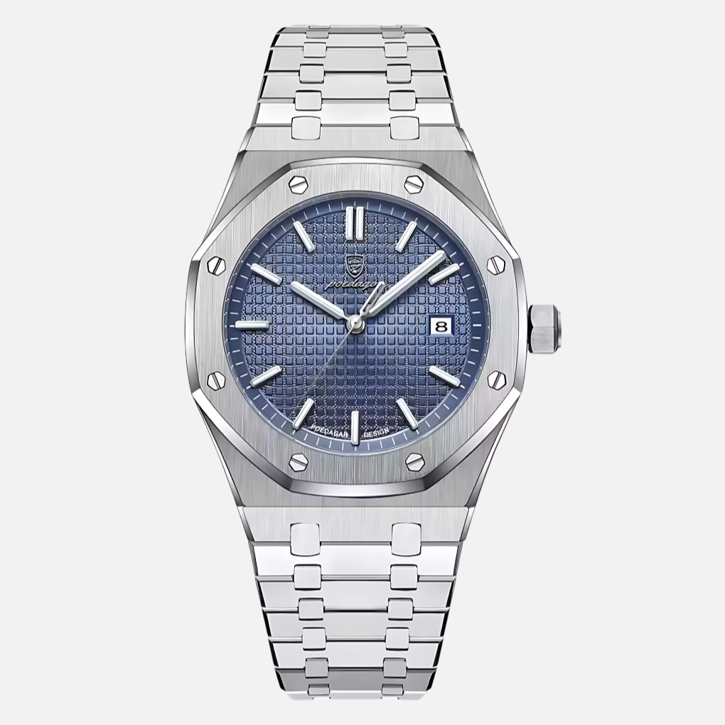 Elegant herenhorloge van roestvrij staal