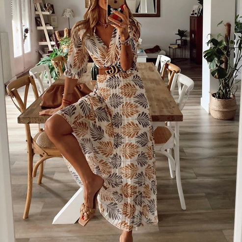 Boho Swing Maxi Jurk Dames
