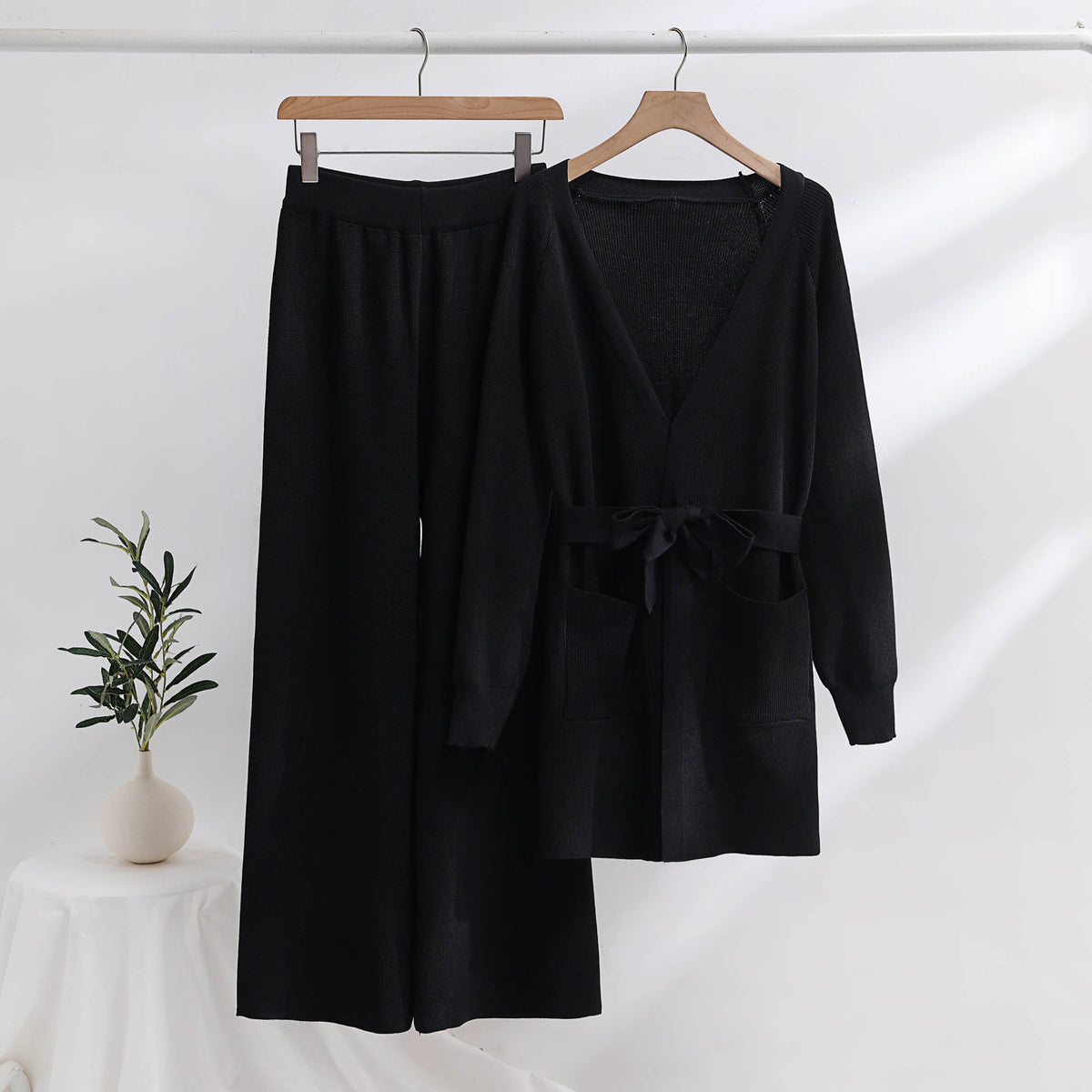 Comfortabele Gebreide Loungewear Set Voor Dames, 2-Delig - Zara