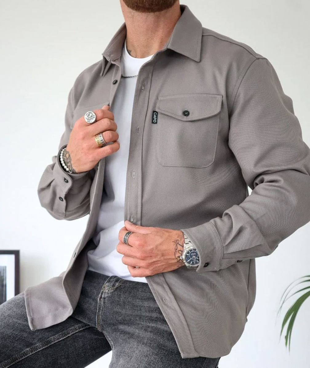 Heren Shirtjacket voor Herfst & Winter