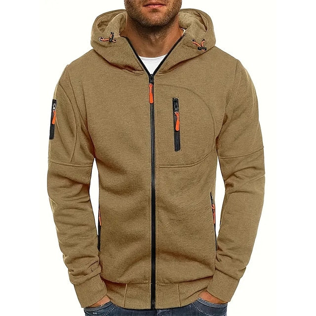 Heren vest met capuchon en rits | Sportieve stijl met capuchon en zakken