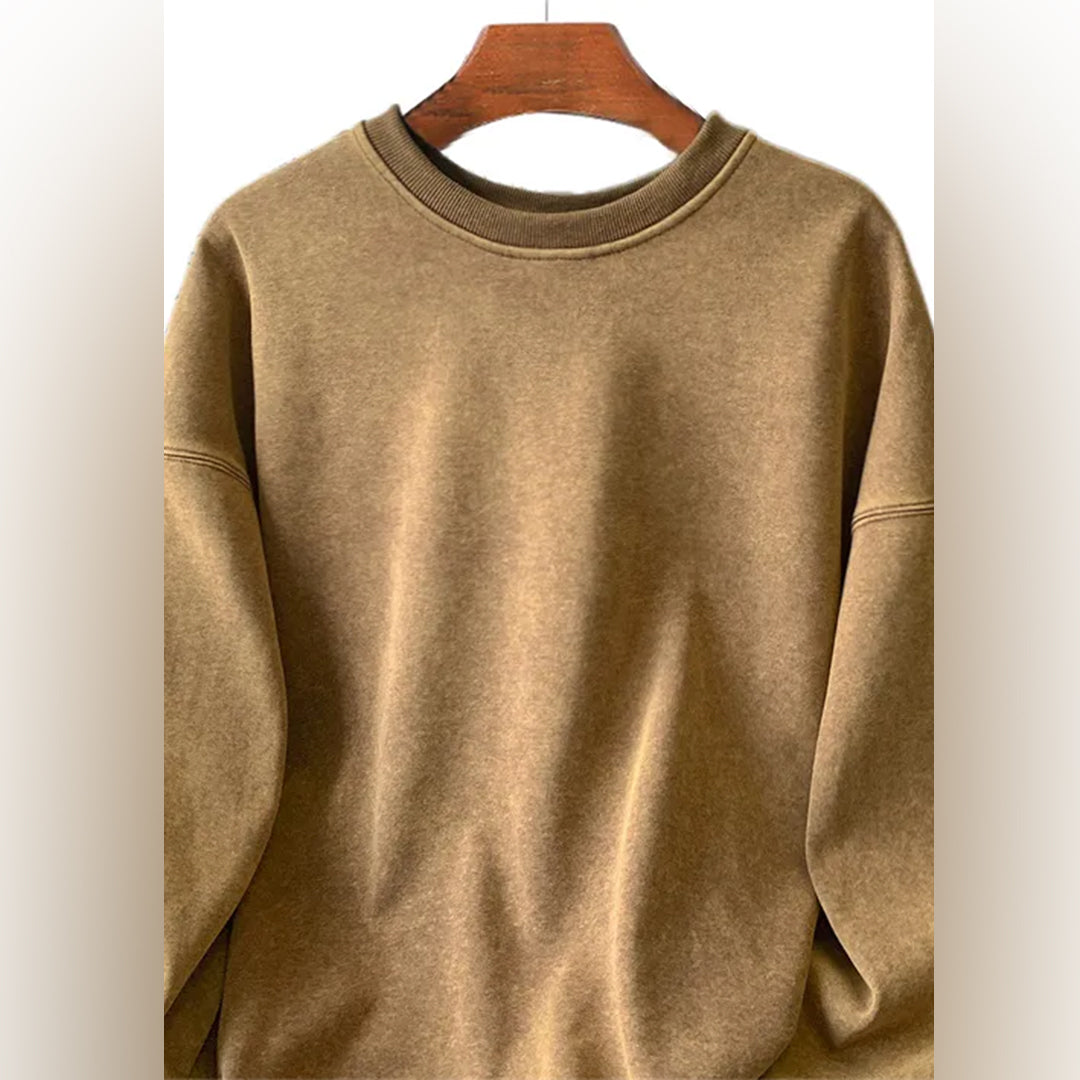 Comfortabele Washed Heren Sweater - Fours
