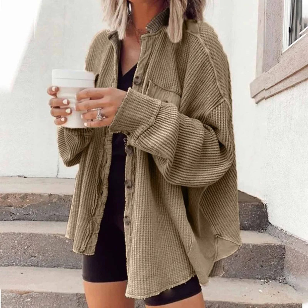 Oversized gebreid vest voor dames