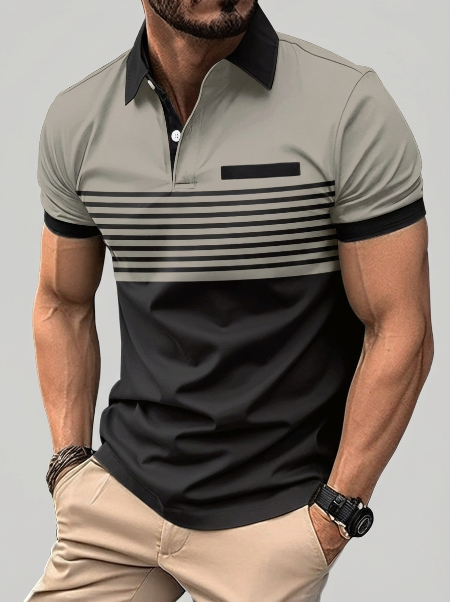 Zomerpoloshirt met moderne, zachte uitstraling