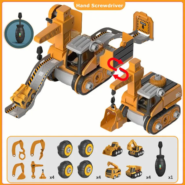BouwBuddy Speelset – Educatieve en Interactieve Bouwvoertuigen voor Kinderen