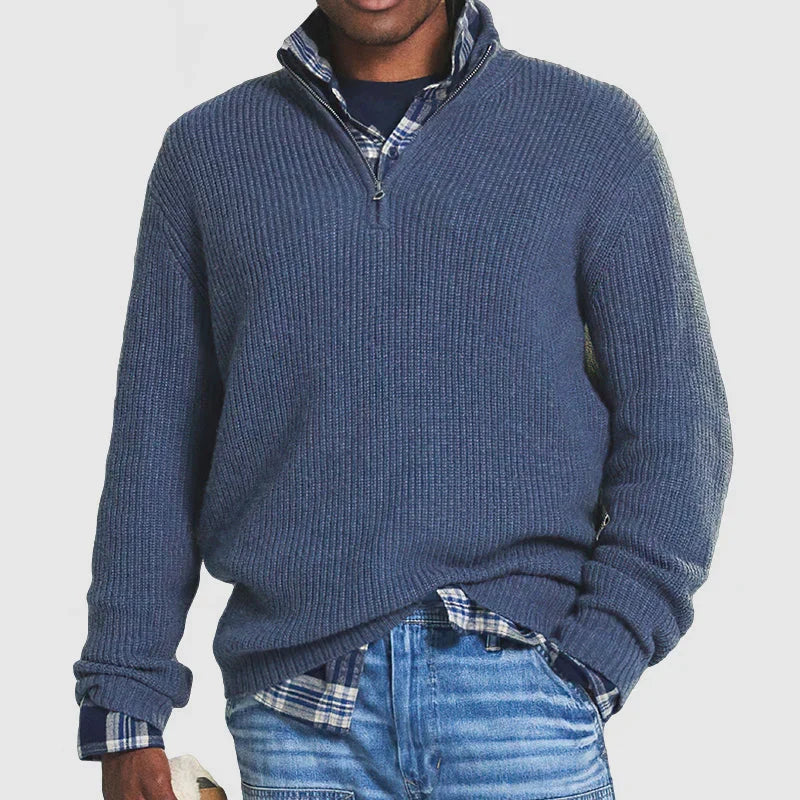 Klassieke Heren Pullover met Ronde Hals