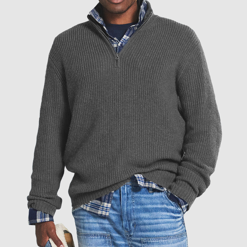 Klassieke Heren Pullover met Ronde Hals