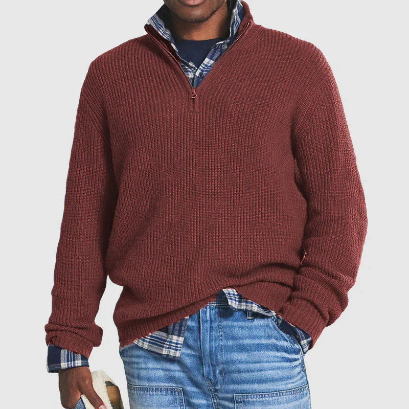 Klassieke Heren Pullover met Ronde Hals