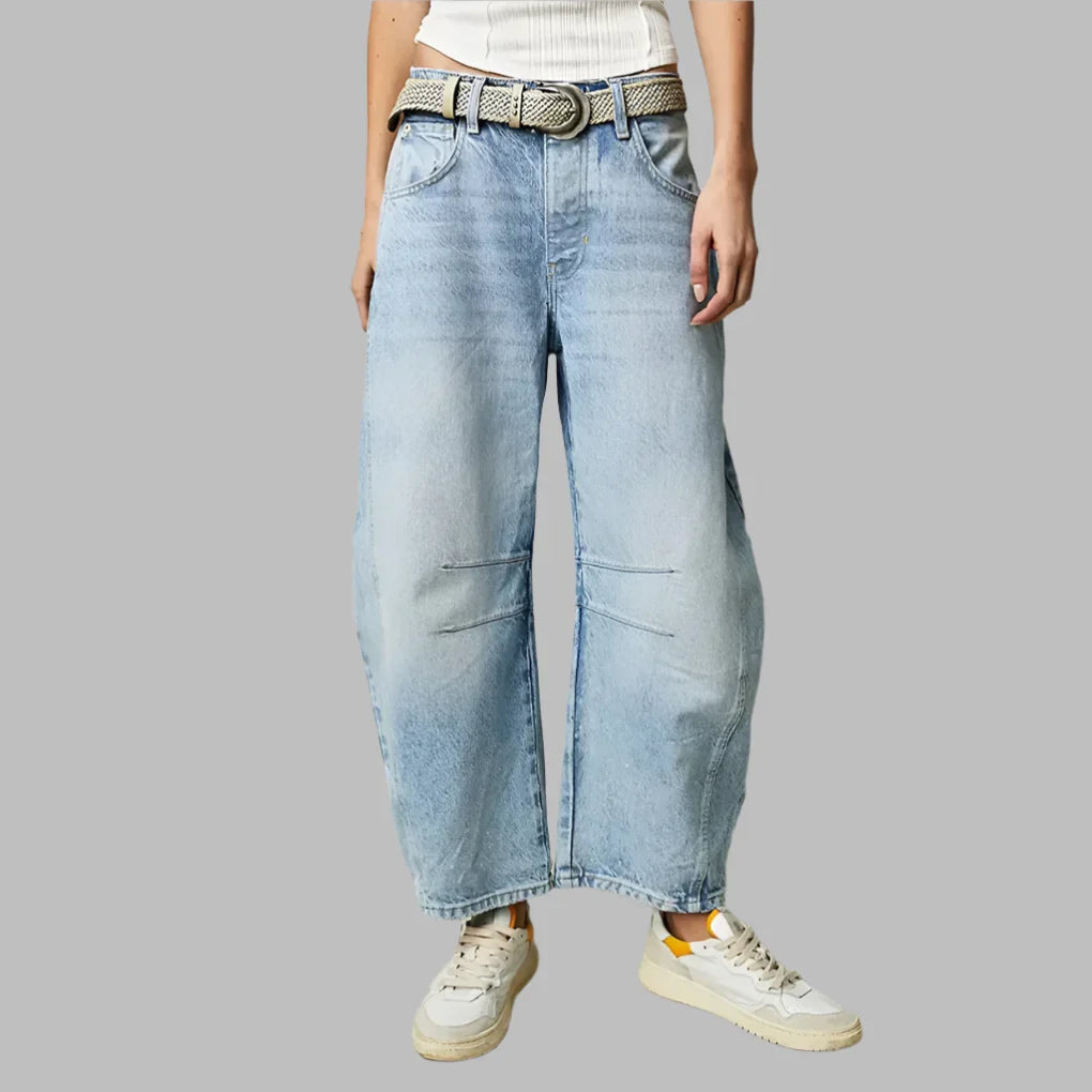 Dames jeans met wijde pijpen