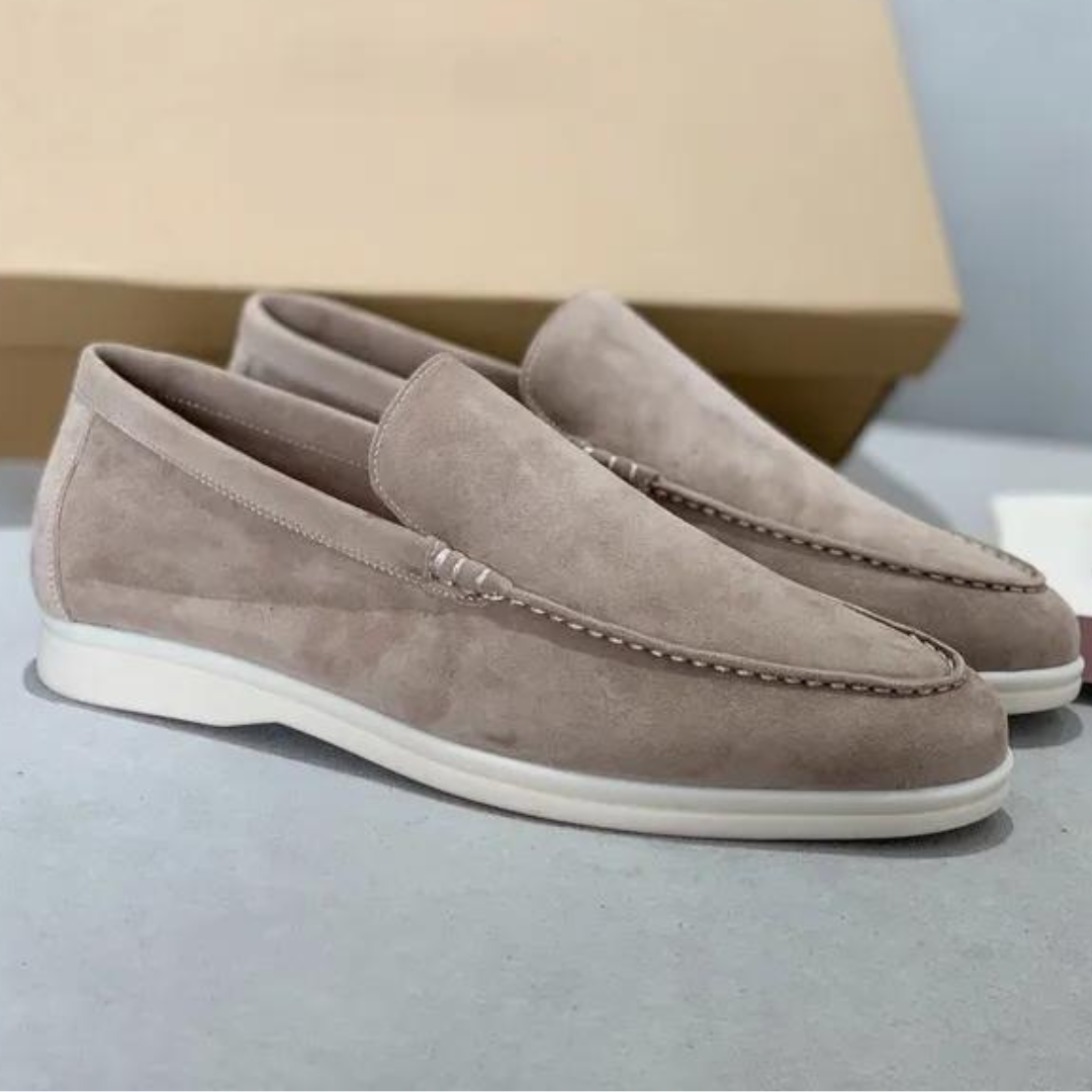 Suède Leren Herenloafers met Zachte Zool