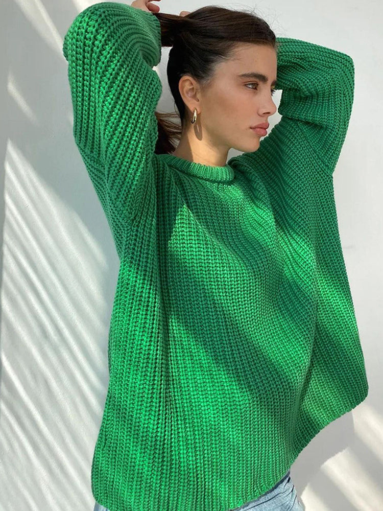 Lulu - oversized Grof Gebreide Dames Sweater