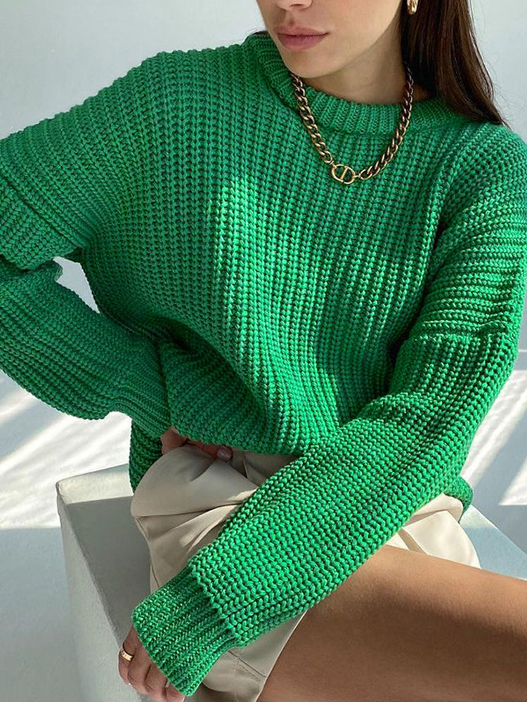 Lulu - oversized Grof Gebreide Dames Sweater
