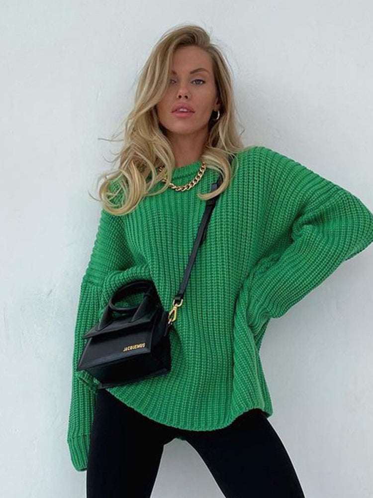 Lulu - oversized Grof Gebreide Dames Sweater