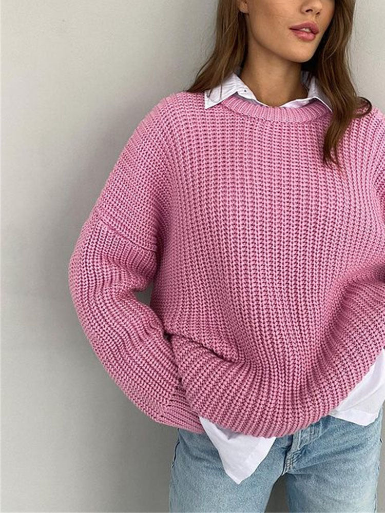 Lulu - oversized Grof Gebreide Dames Sweater