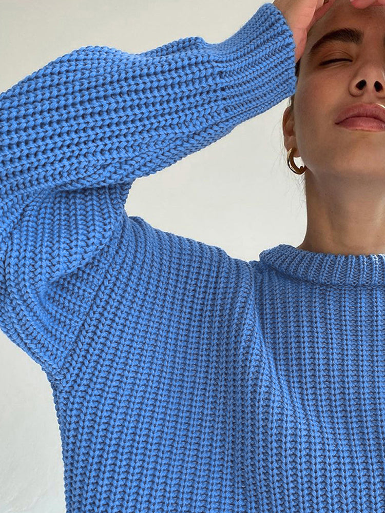 Lulu - oversized Grof Gebreide Dames Sweater