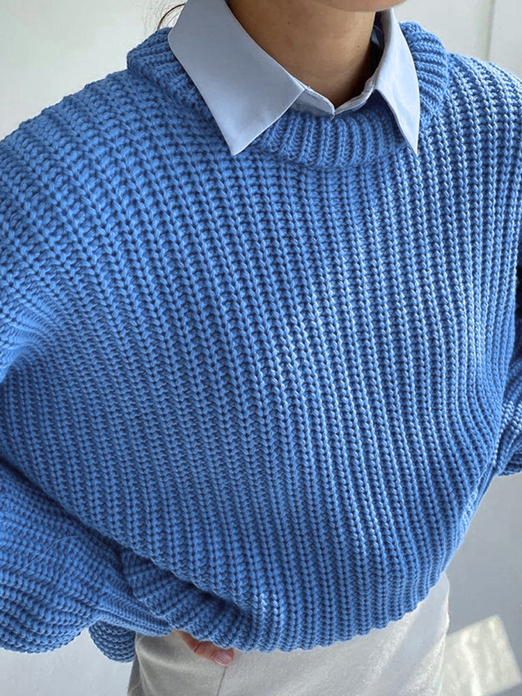 Lulu - oversized Grof Gebreide Dames Sweater