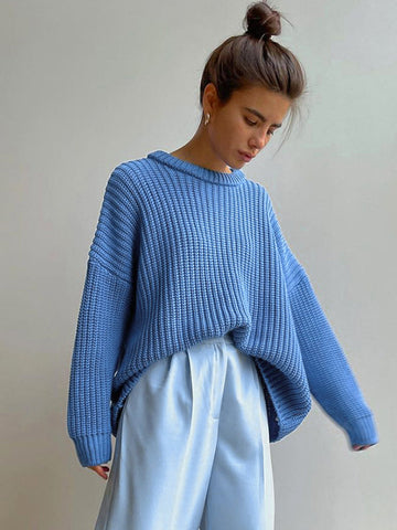 Lulu - oversized Grof Gebreide Dames Sweater