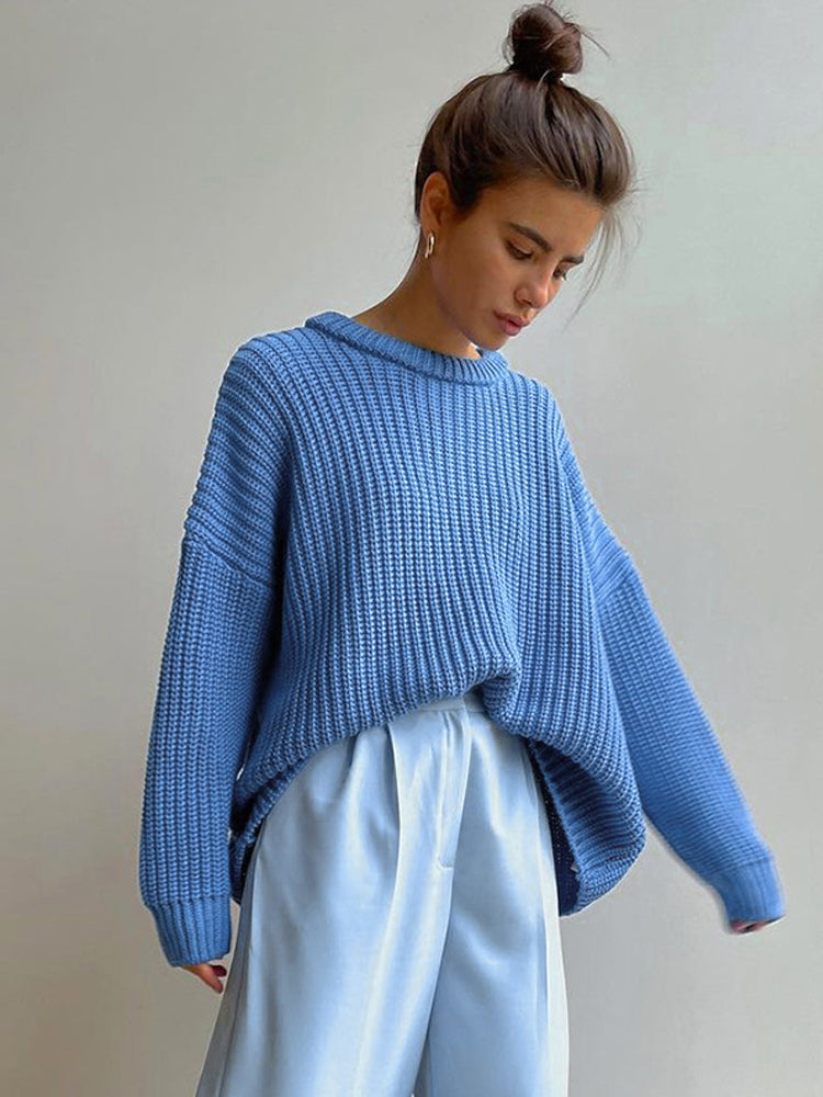 Lulu - oversized Grof Gebreide Dames Sweater