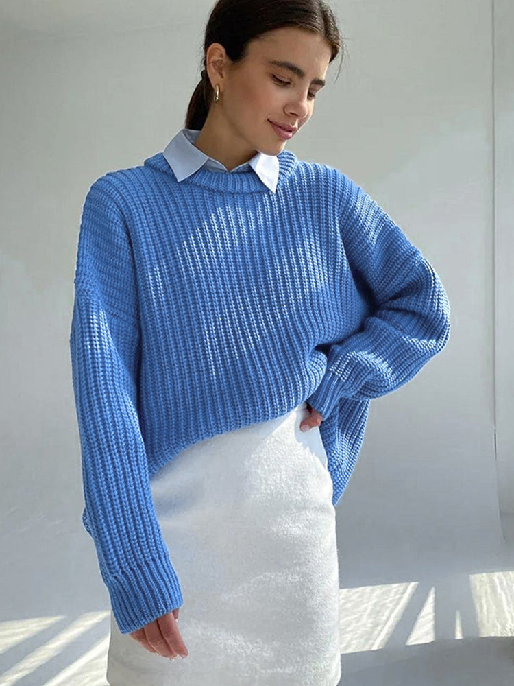 Lulu - oversized Grof Gebreide Dames Sweater