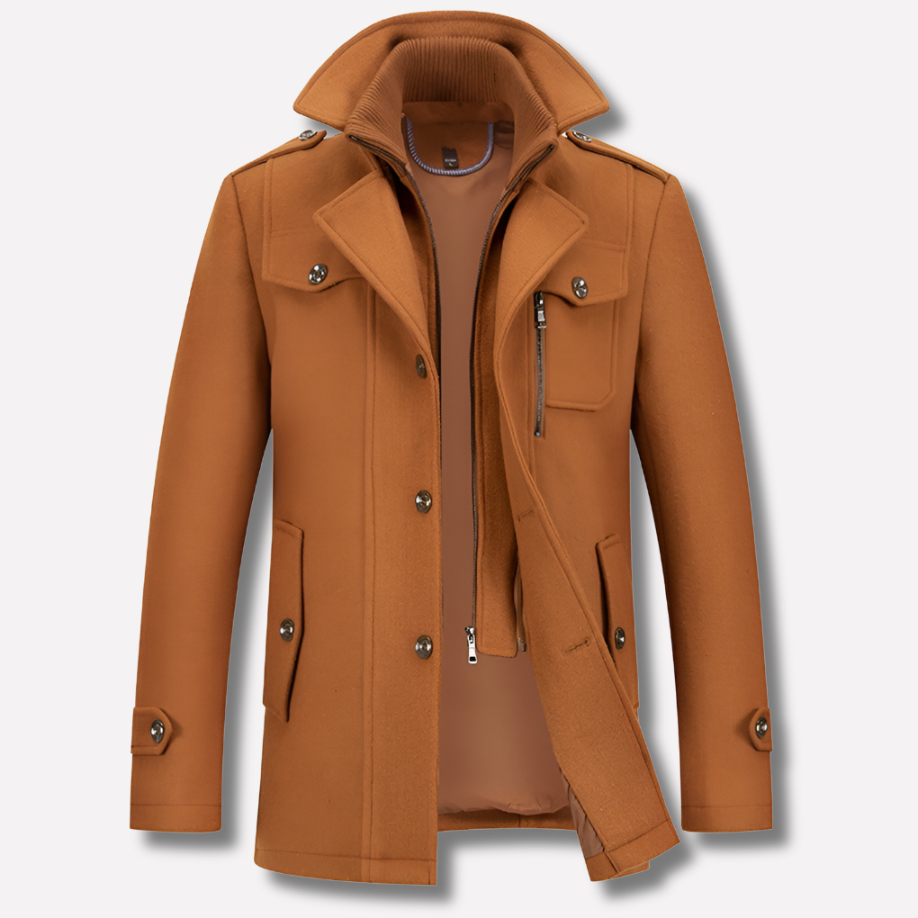 Luxe Heren Winterjas Met Kraag - Antwan