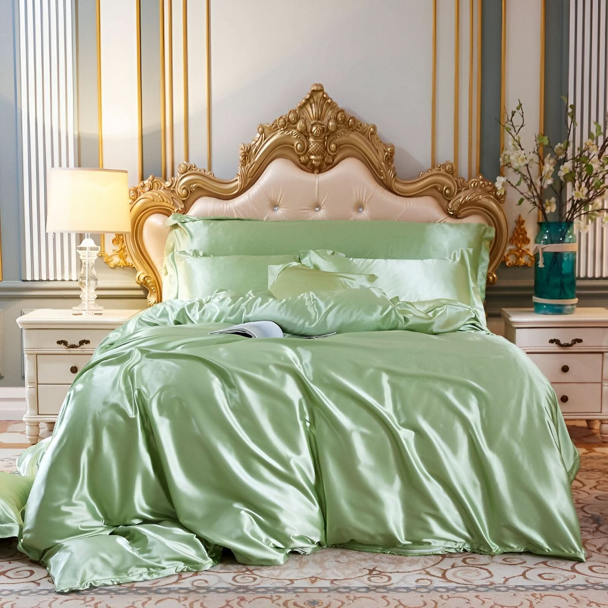 Beddengoedset van moerbeizijde