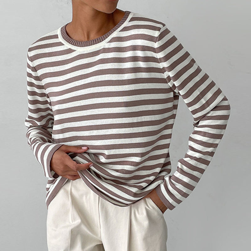 Elin – Gestreepte Sweatshirt Dames