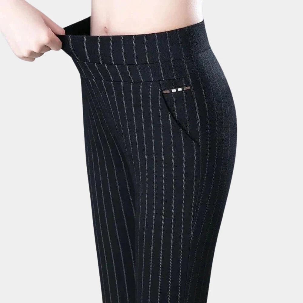 Yara – Straight-Leg Broek met Hoge Taille Dames