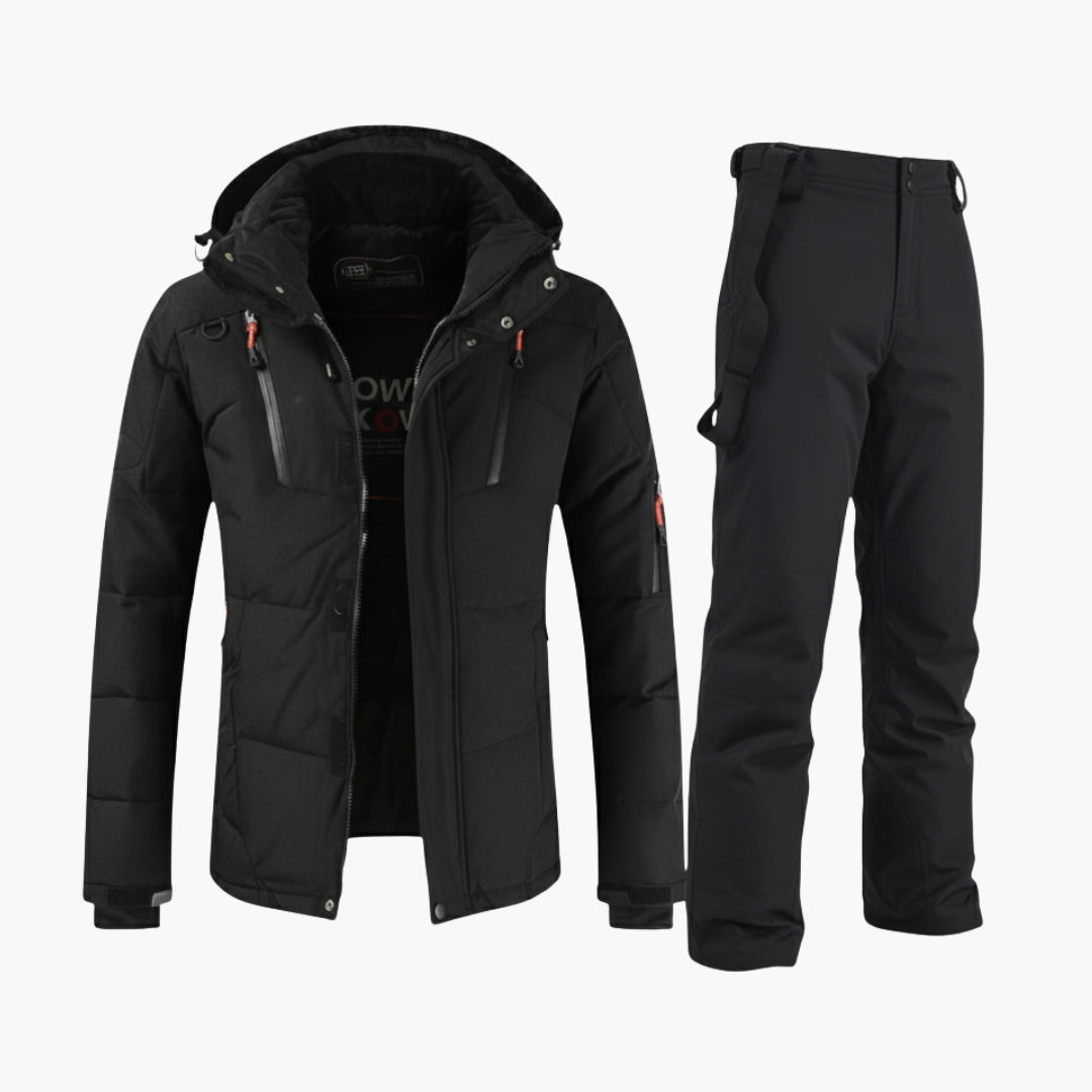 Heren skiset met gewatteerde jas en broek