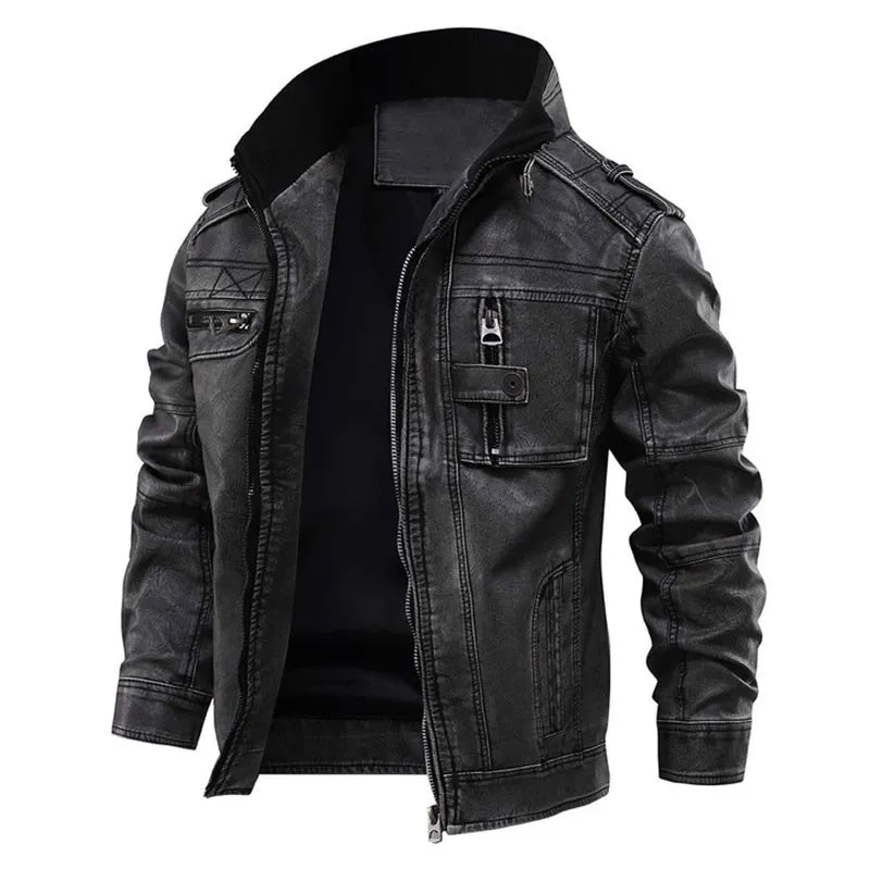 NERO – Vintage Herenjas van leer
