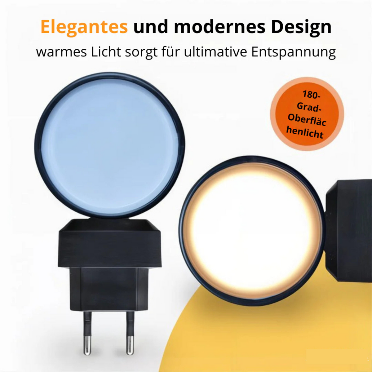 Bauhaus-design nachtlamp - dimbaar LED-licht