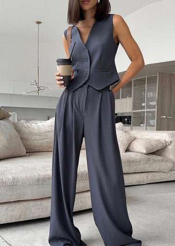 Sorelle – elegant Mouwloos Blazerpak voor Dames