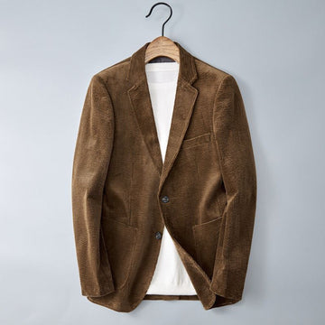 Corduroy jack met gestructureerde pasvorm