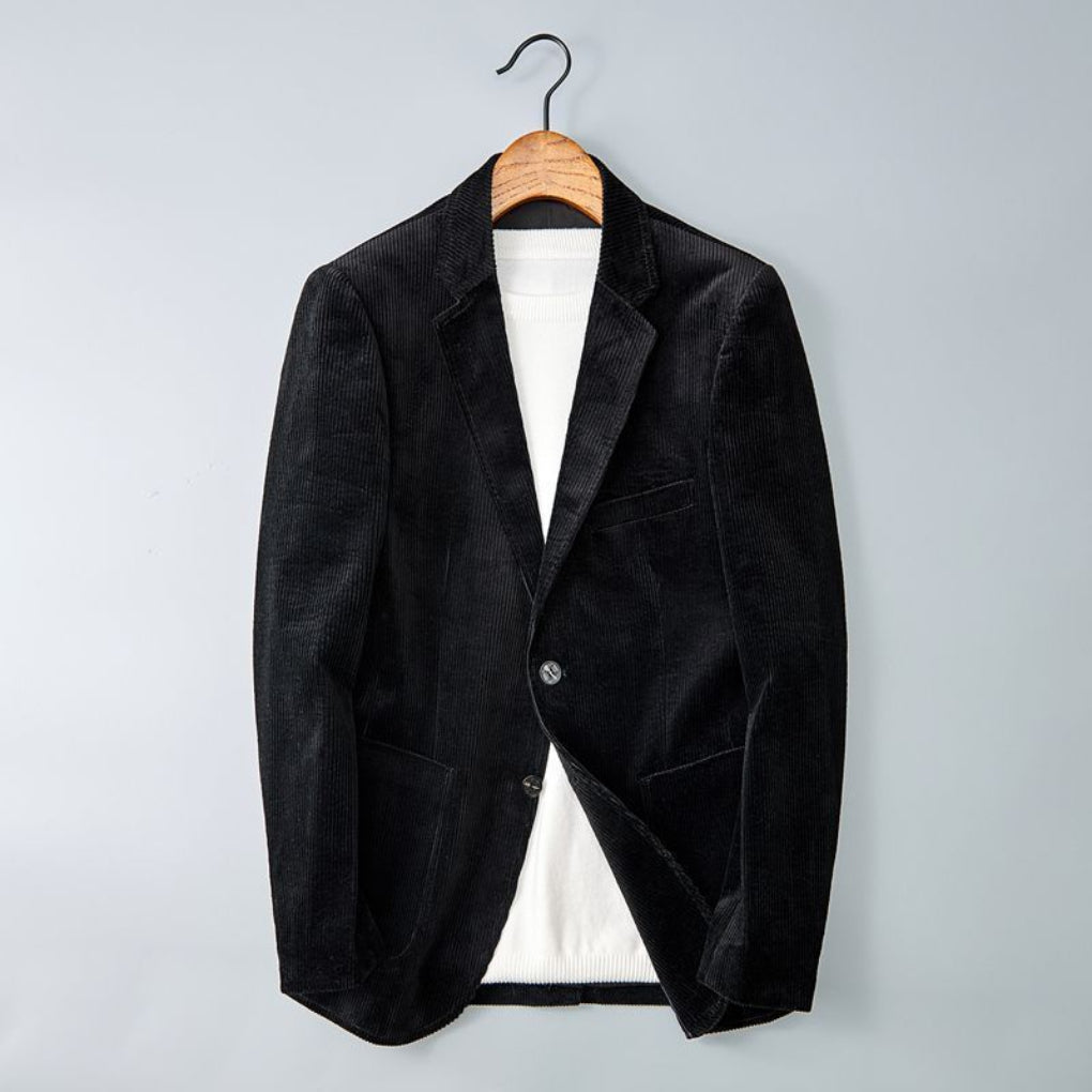 Corduroy jack met gestructureerde pasvorm