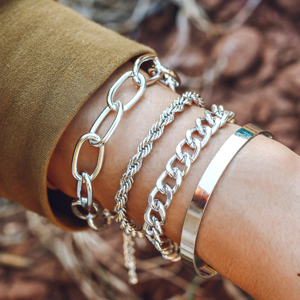 Cuban Twist Armbandenset (4-delig)