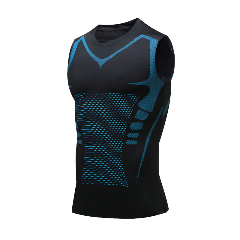Compressie Sportshirt voor Heren met Slanke Pasvorm