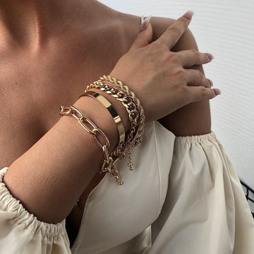 Cuban Twist Armbandenset (4-delig)