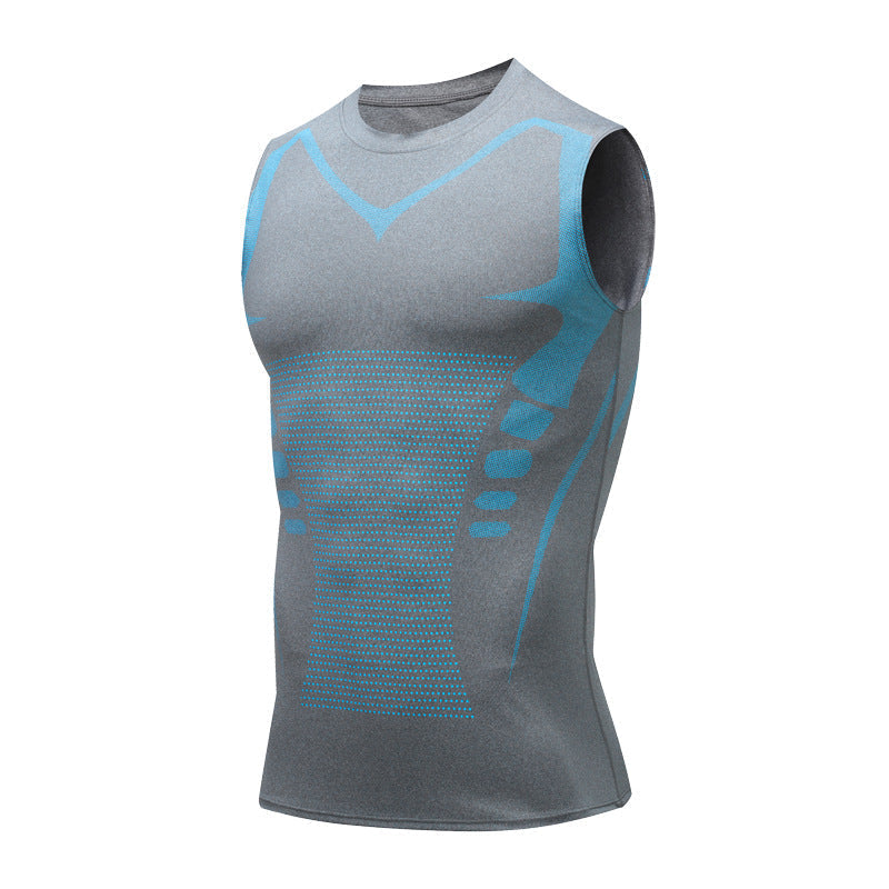 Compressie Sportshirt voor Heren met Slanke Pasvorm