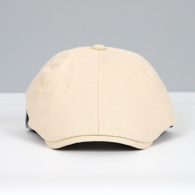 Katoenen Beret in Britse Ivy Stijl