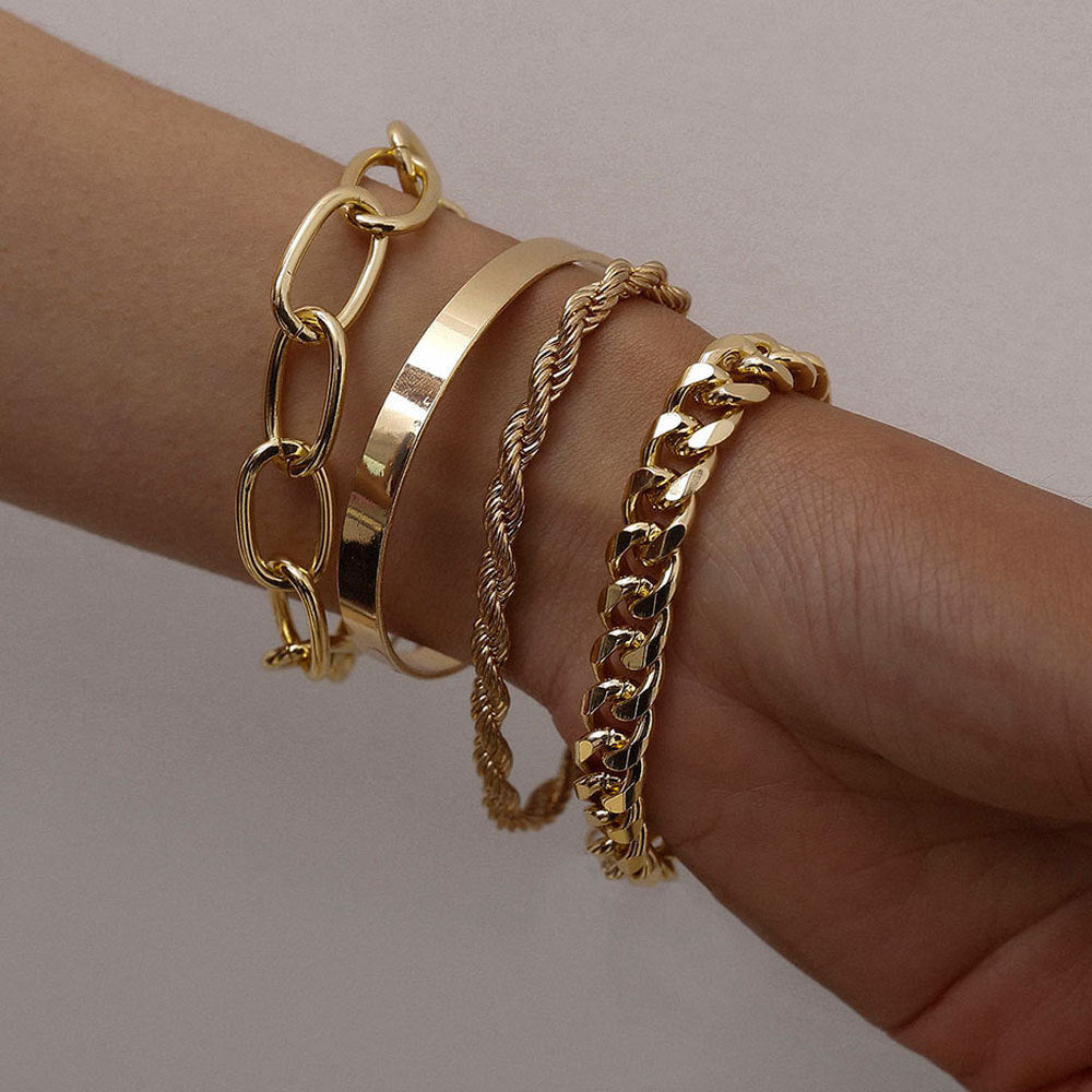 Cuban Twist Armbandenset (4-delig)