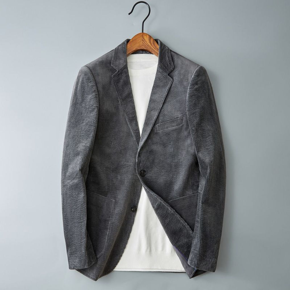Corduroy jack met gestructureerde pasvorm