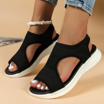 Orthopedische sport sandalen met gewatteerd breiwerk