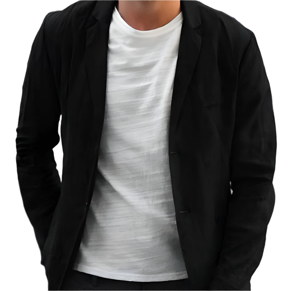 Elegante en comfortabele linnen herenblazer