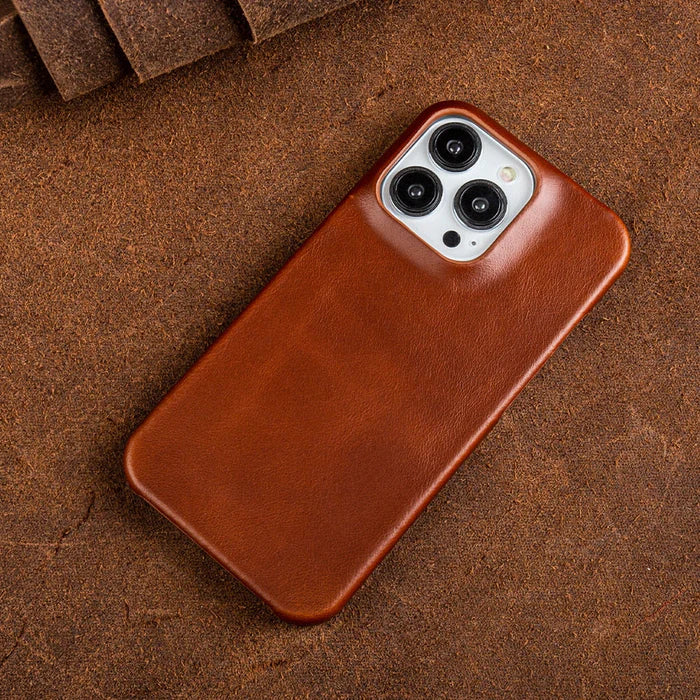 Hoesje in leerlook voor iPhone 13 tot 16